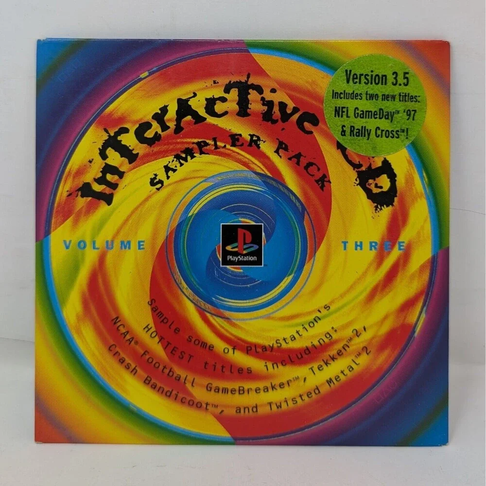 Sony Playstation 1 Interactive CD Volume 3 Sampler Pack Demo Disc with Sleeve